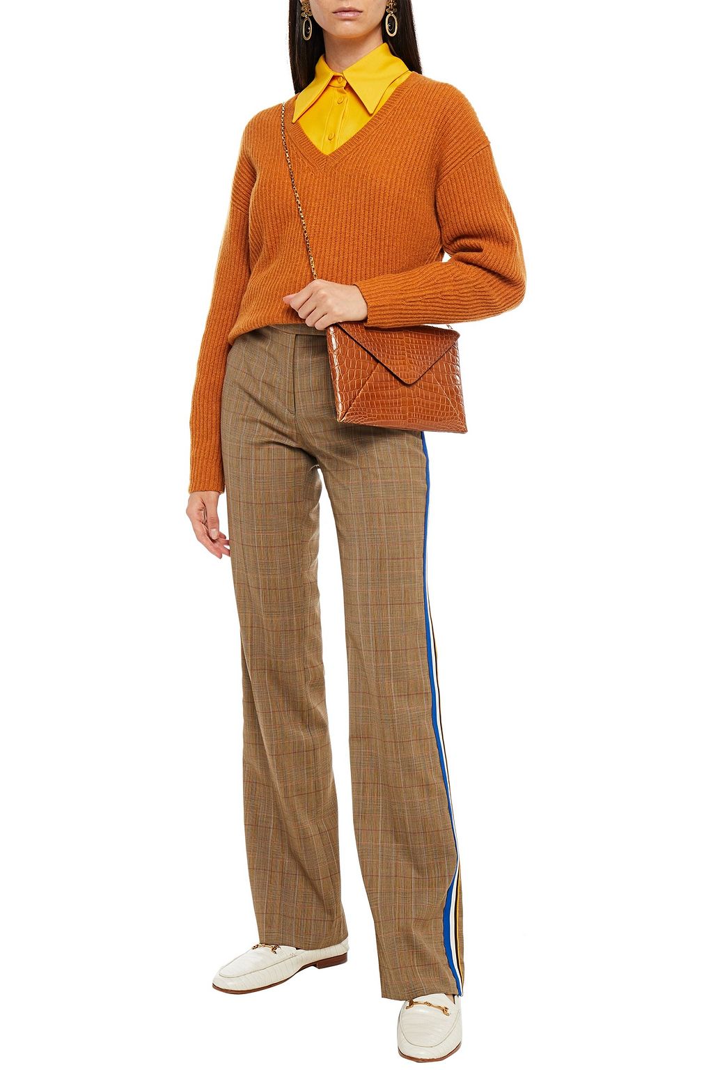 ETRO Checked wool straight-leg pants