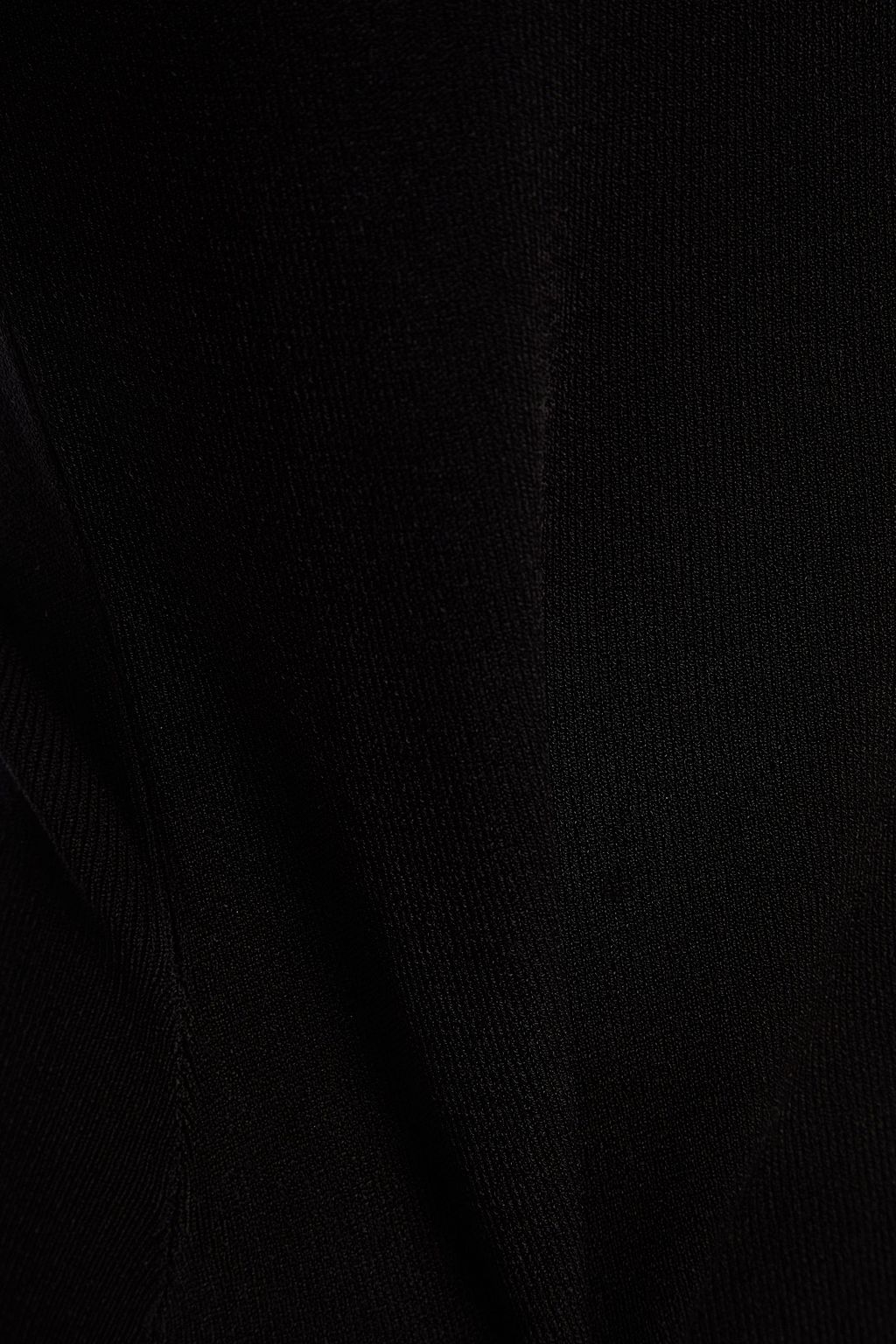 NINETY PERCENT Cutout ribbed cupro-blend jersey top