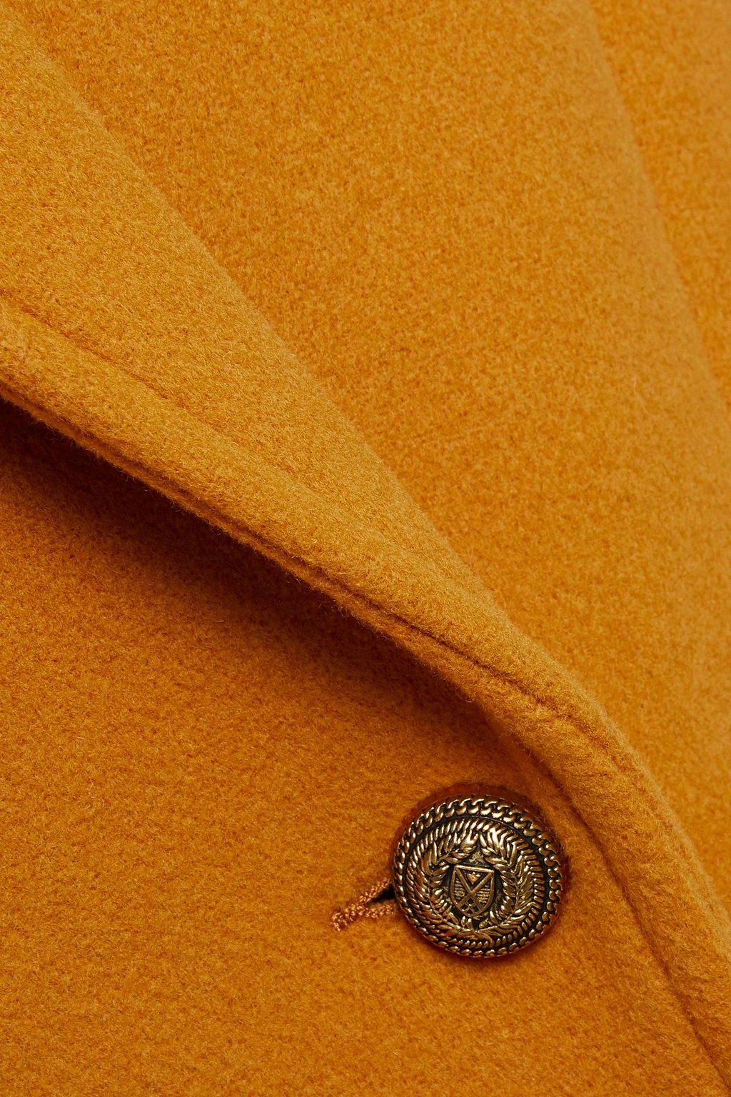 SANDRO Maurin double-breasted brushed wool-blend felt coat