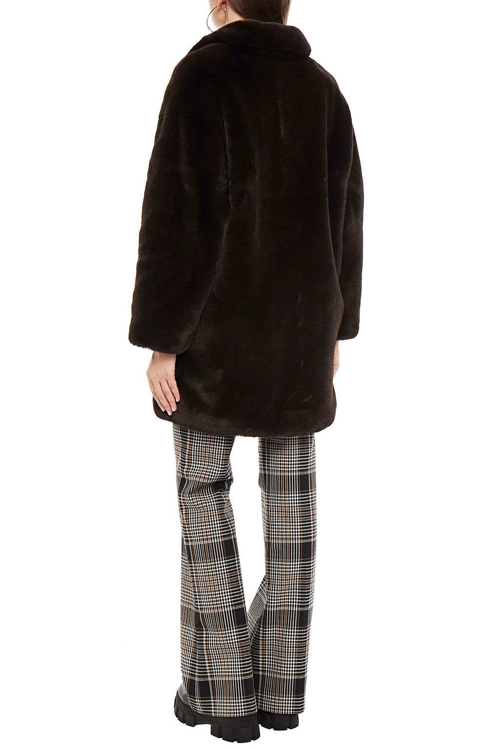 SANDRO Fanye faux fur coat