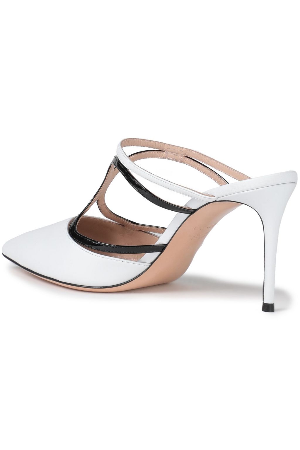 CASADEI Two-tone leather mules