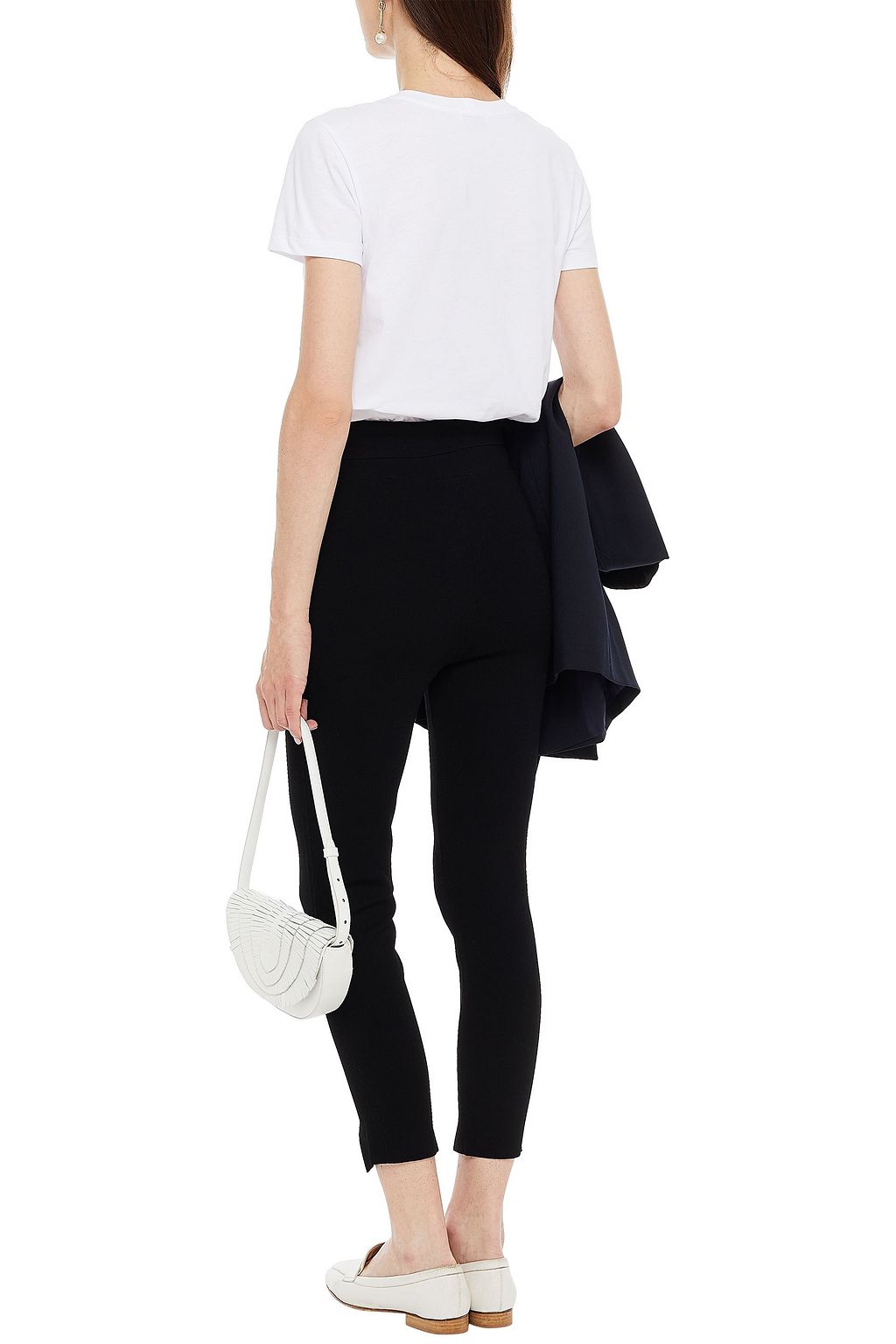 SANDRO Sienna cropped ponte leggings