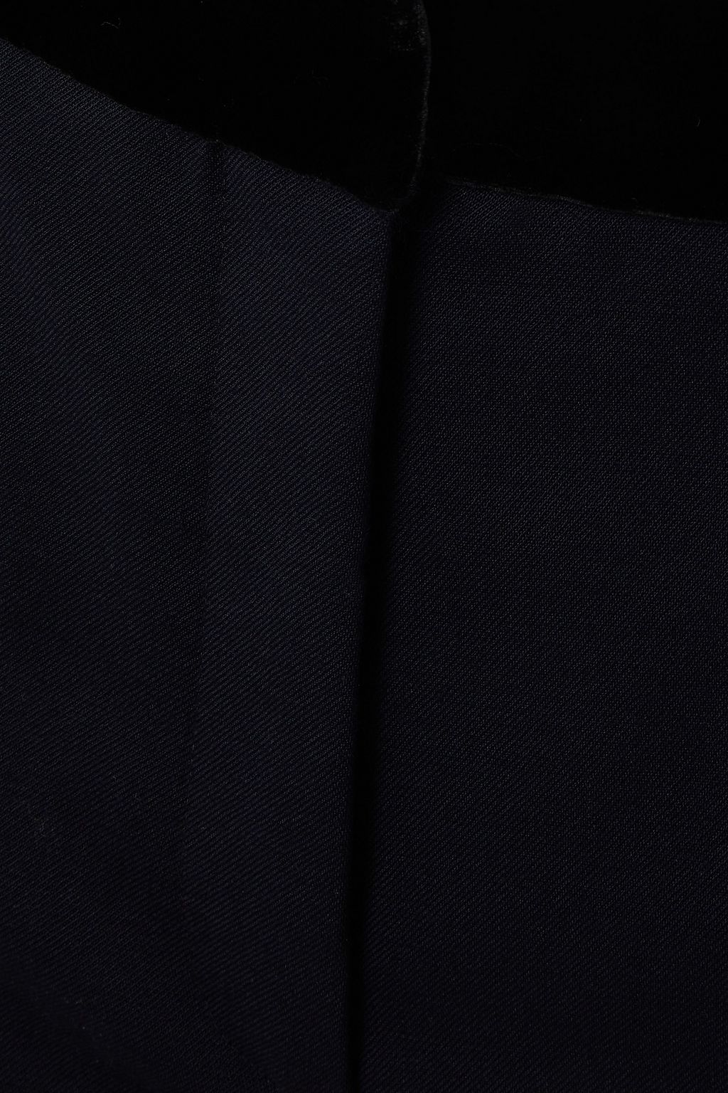 SANDRO Jezal cropped velvet-trimmed twill slim-leg pants