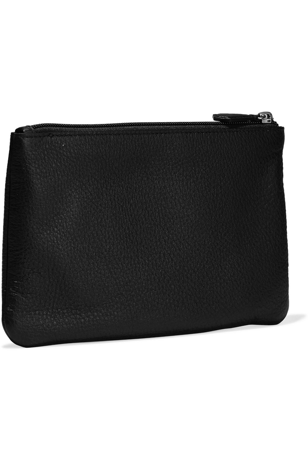 SERAPIAN Pebbled-leather pouch