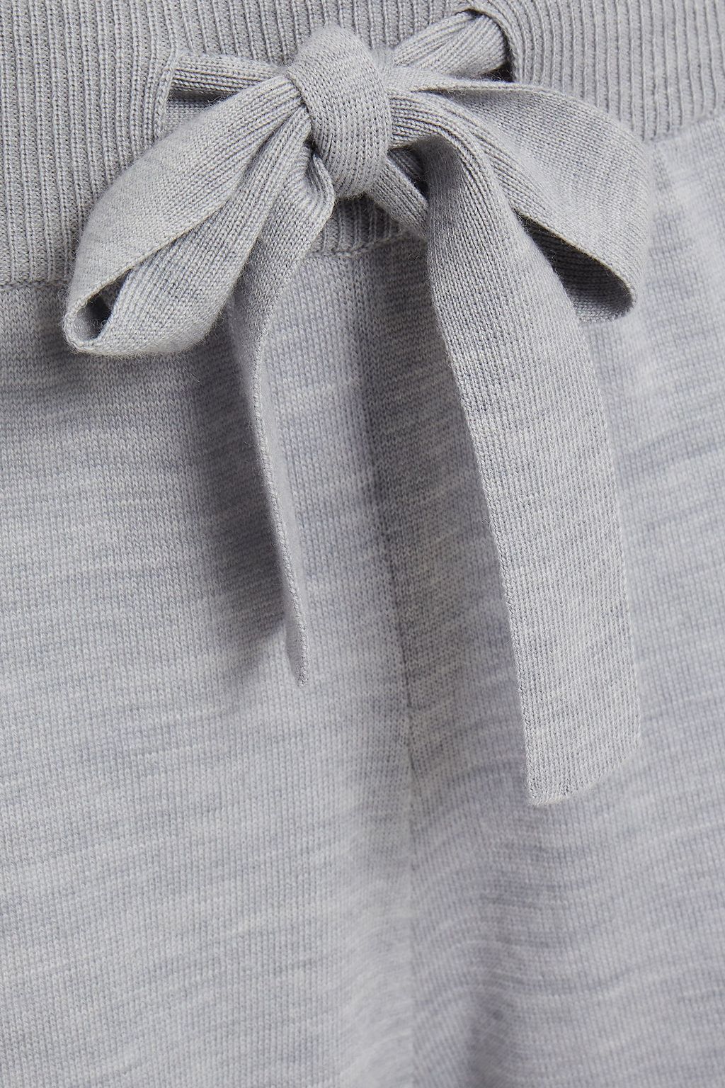 NINETY PERCENT Mélange merino wool-blend track pants