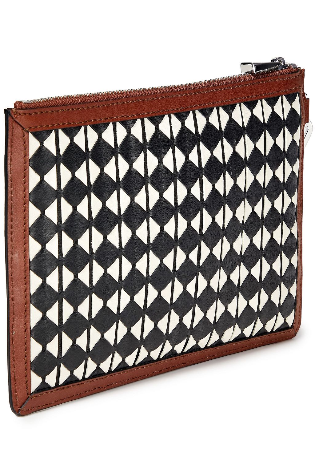 SERAPIAN Mosaico leather pouch