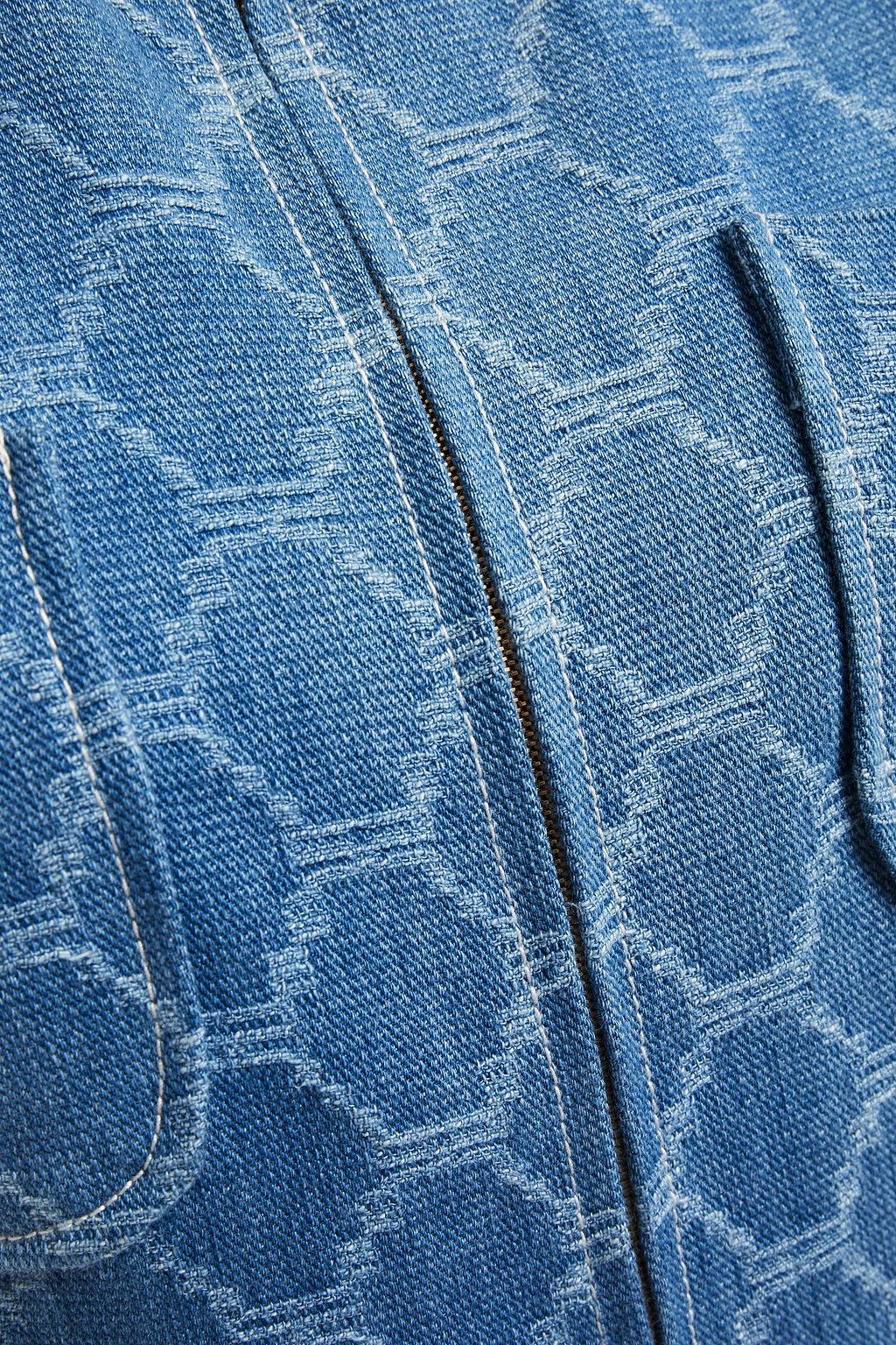 SANDRO Kally Jumpsuit mit weitem Bein aus Denim