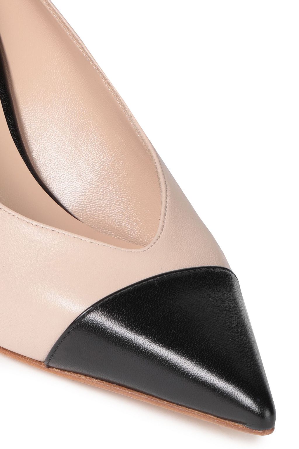 CASADEI Two-tone leather pumps