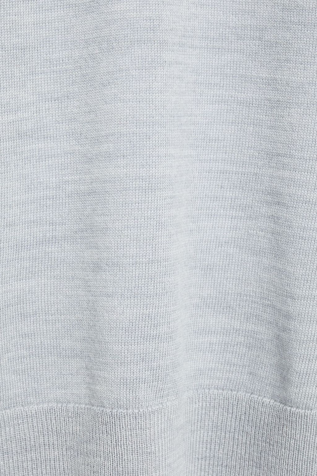 NINETY PERCENT Mélange organic merino wool-blend hoodie