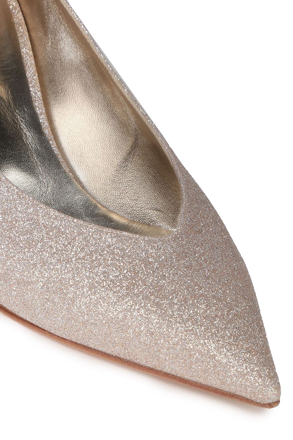 CASADEI City Light glittered woven pumps