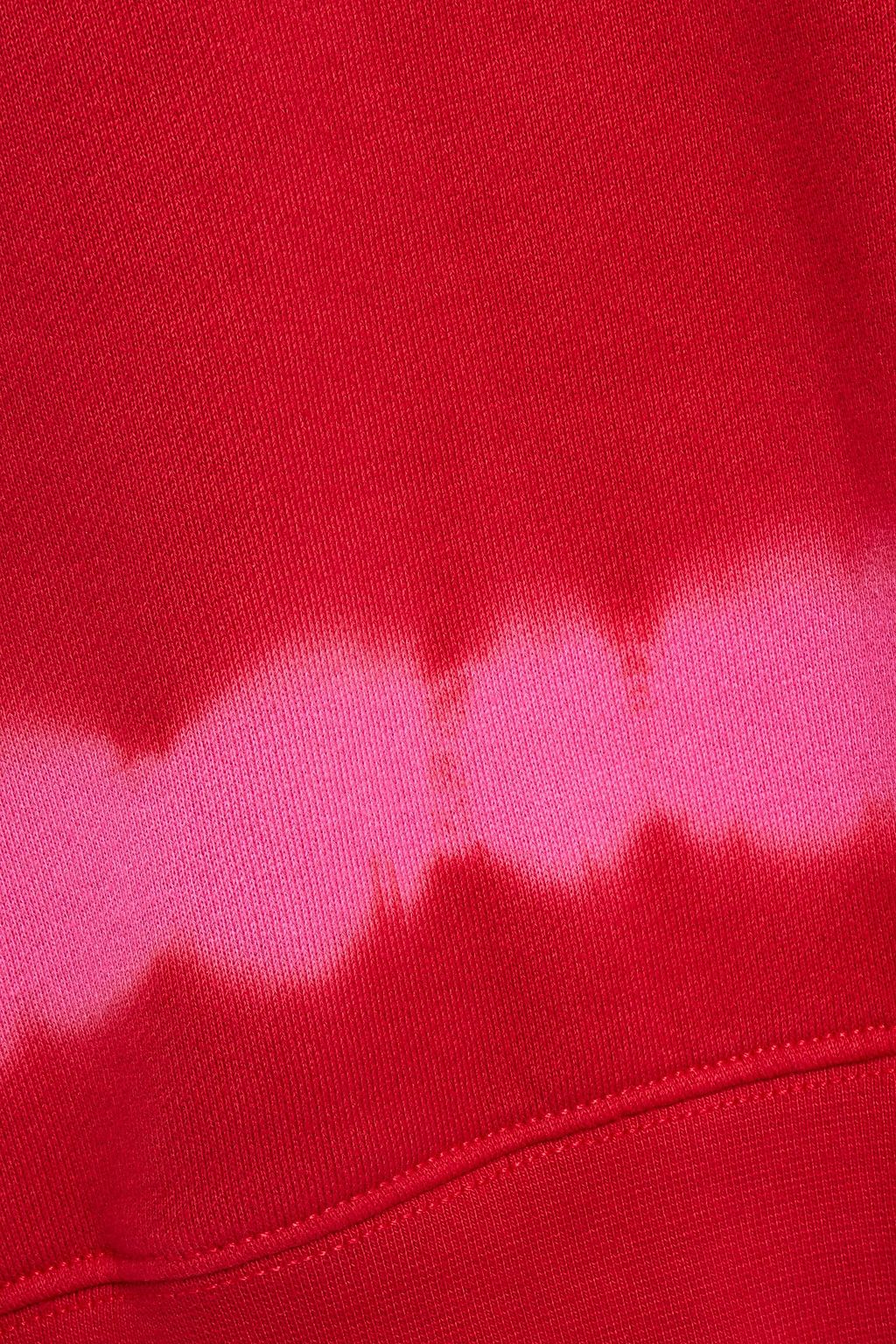 NINETY PERCENT Tie-dyed organic French cotton-terry hoodie