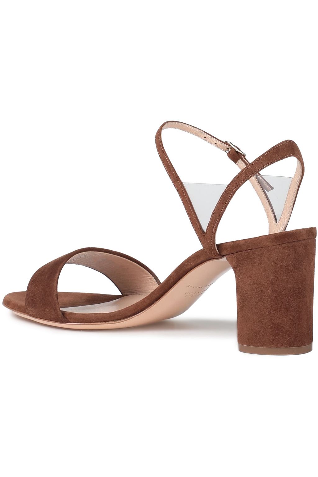 CASADEI PVC-trimmed suede sandals