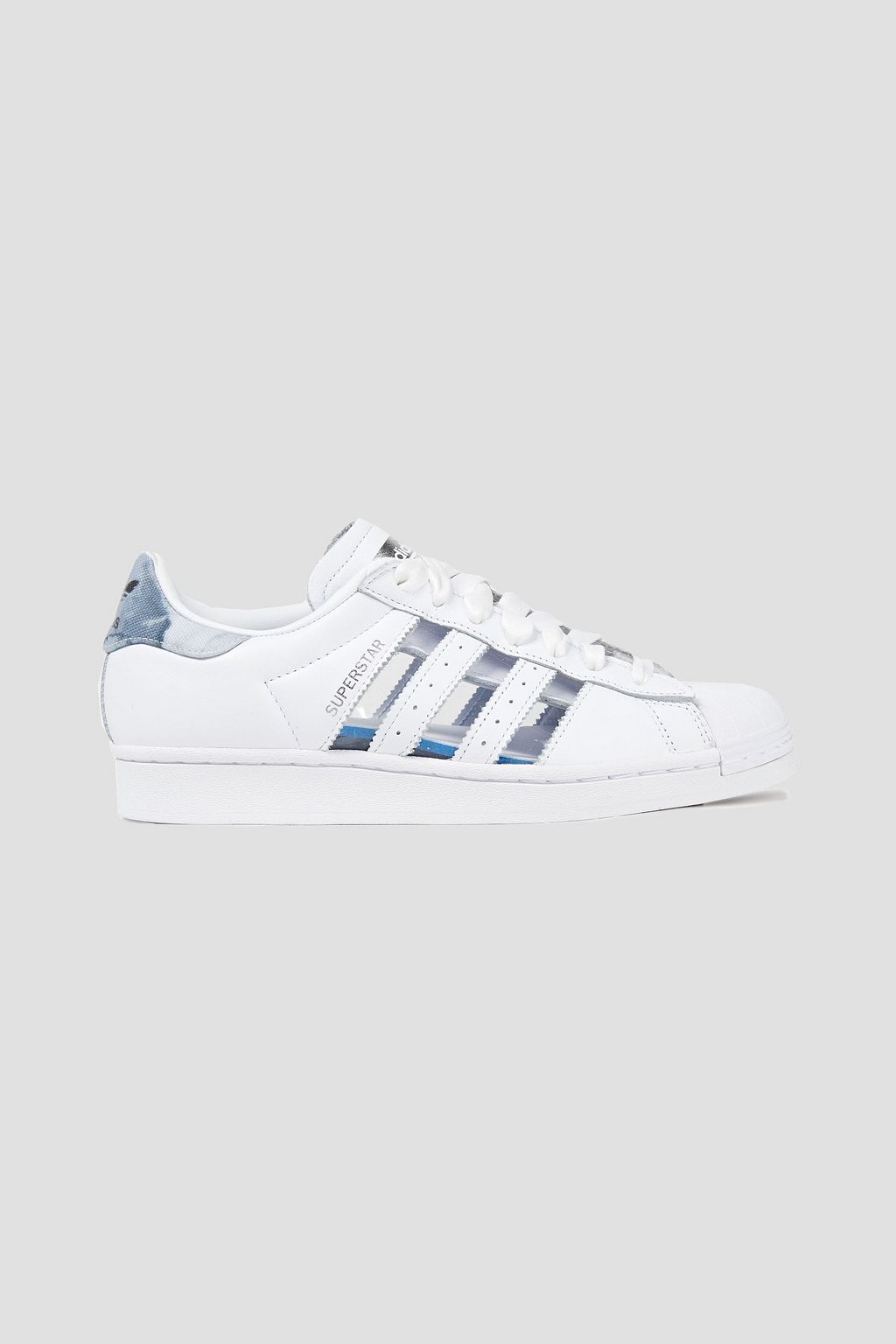 ADIDAS ORIGINALS PVC-trimmed perforated printed canvas and leather ...