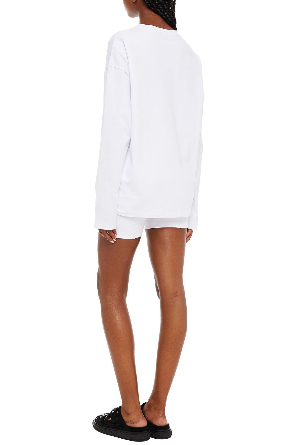 NINETY PERCENT Printed organic cotton-jersey top