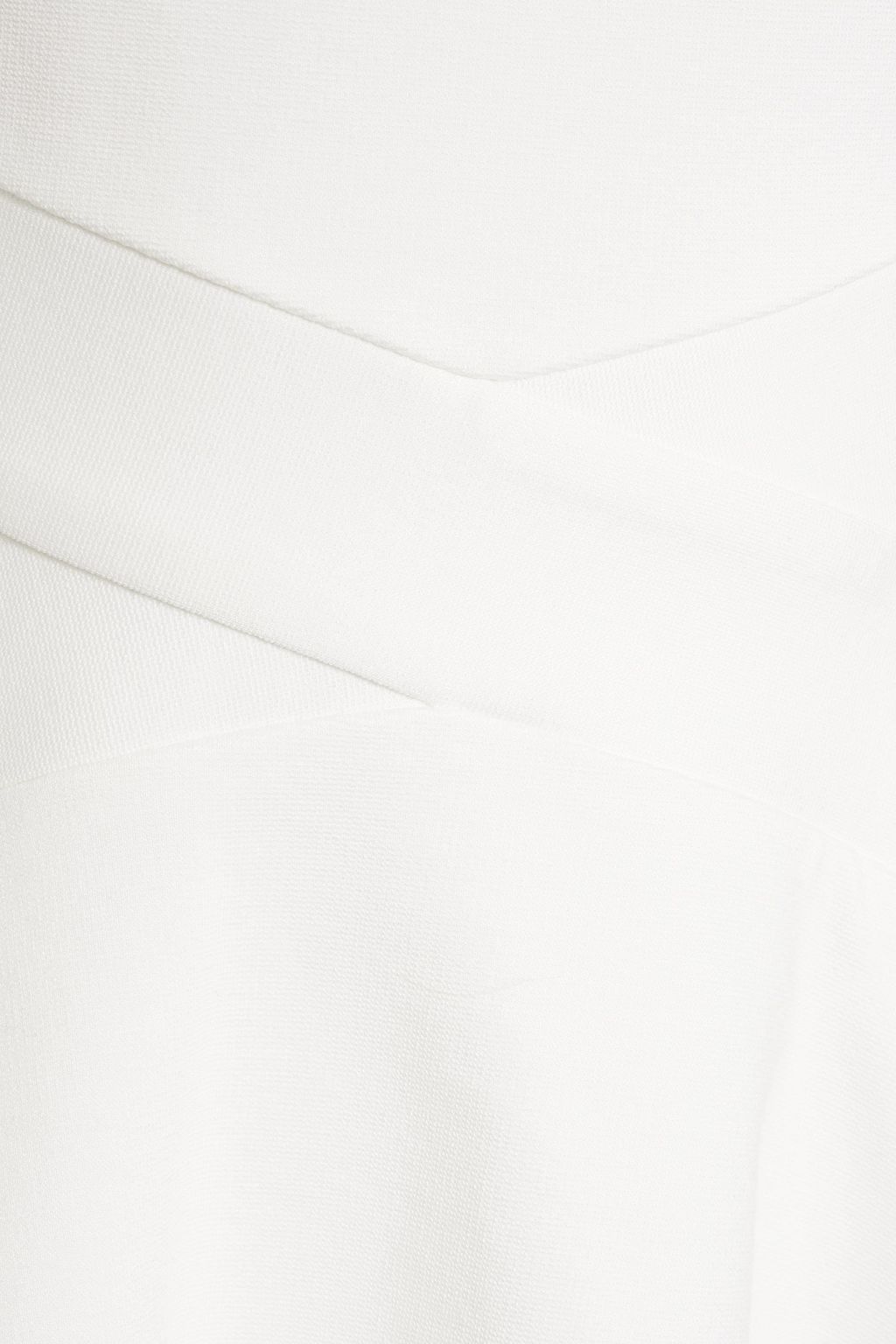 ROSETTA GETTY Cutout stretch-knit peplum top