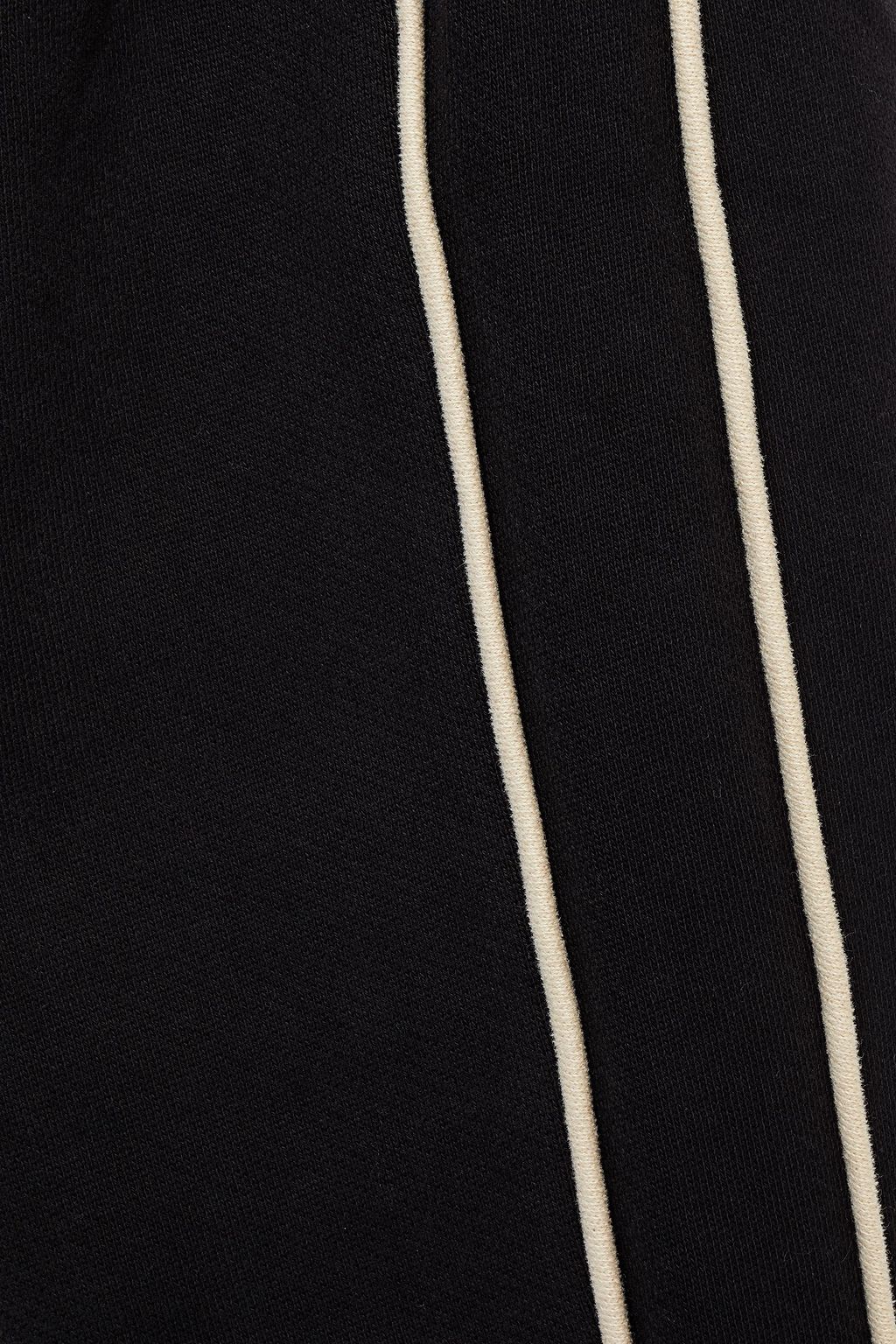 NINETY PERCENT Striped organic cotton-fleece hoodie