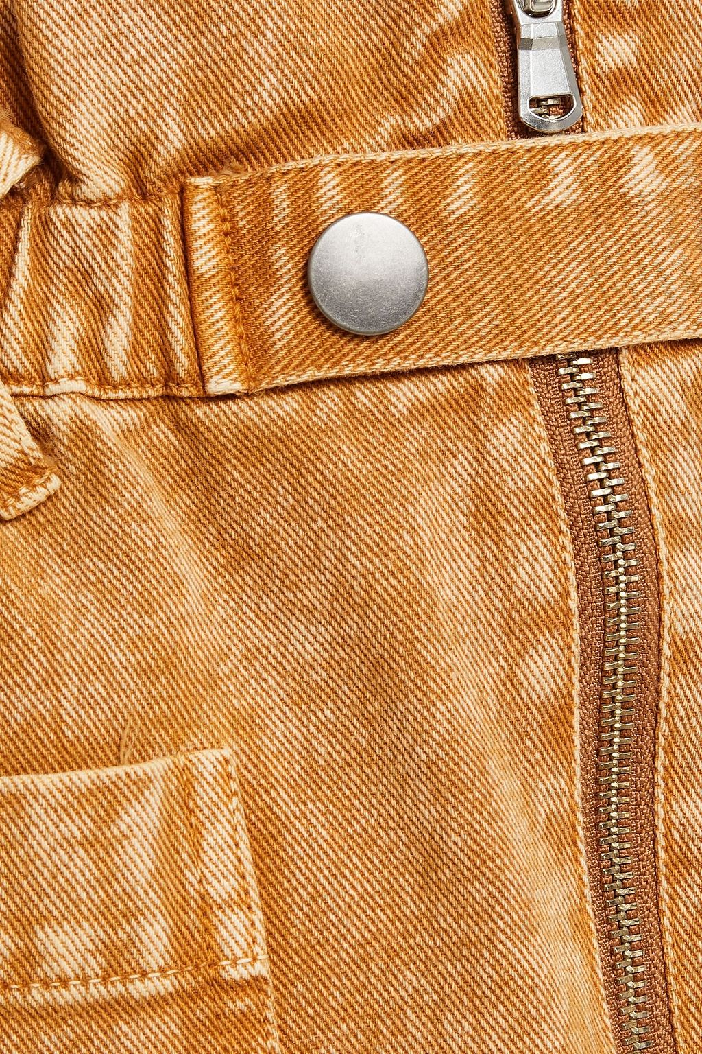 SEA Faded denim mini skirt