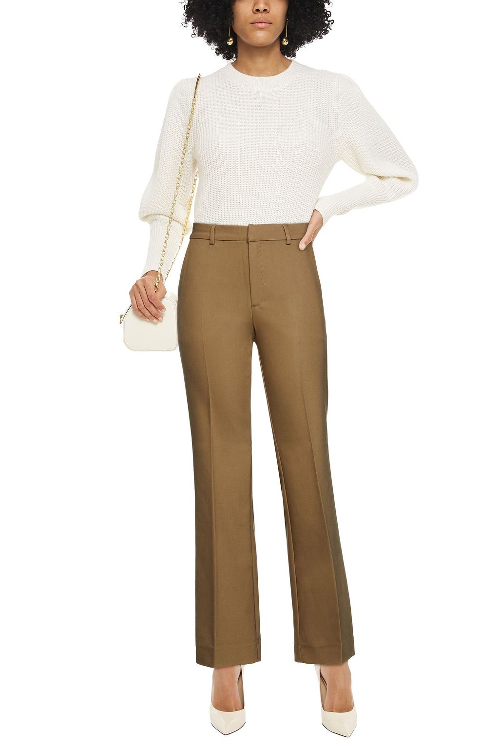 GESTUZ Cotton-blend flared pants