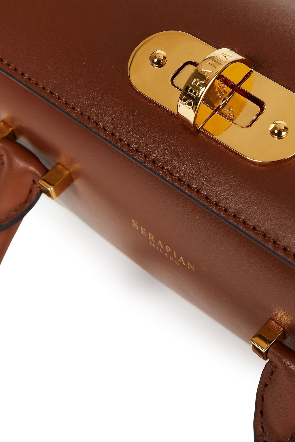 SERAPIAN Villa two-tone leather tote