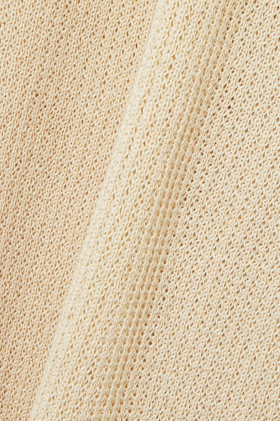 LE 17 SEPTEMBRE RIBBED LINEN-BLEND STRAIGHT-LEG PANTS