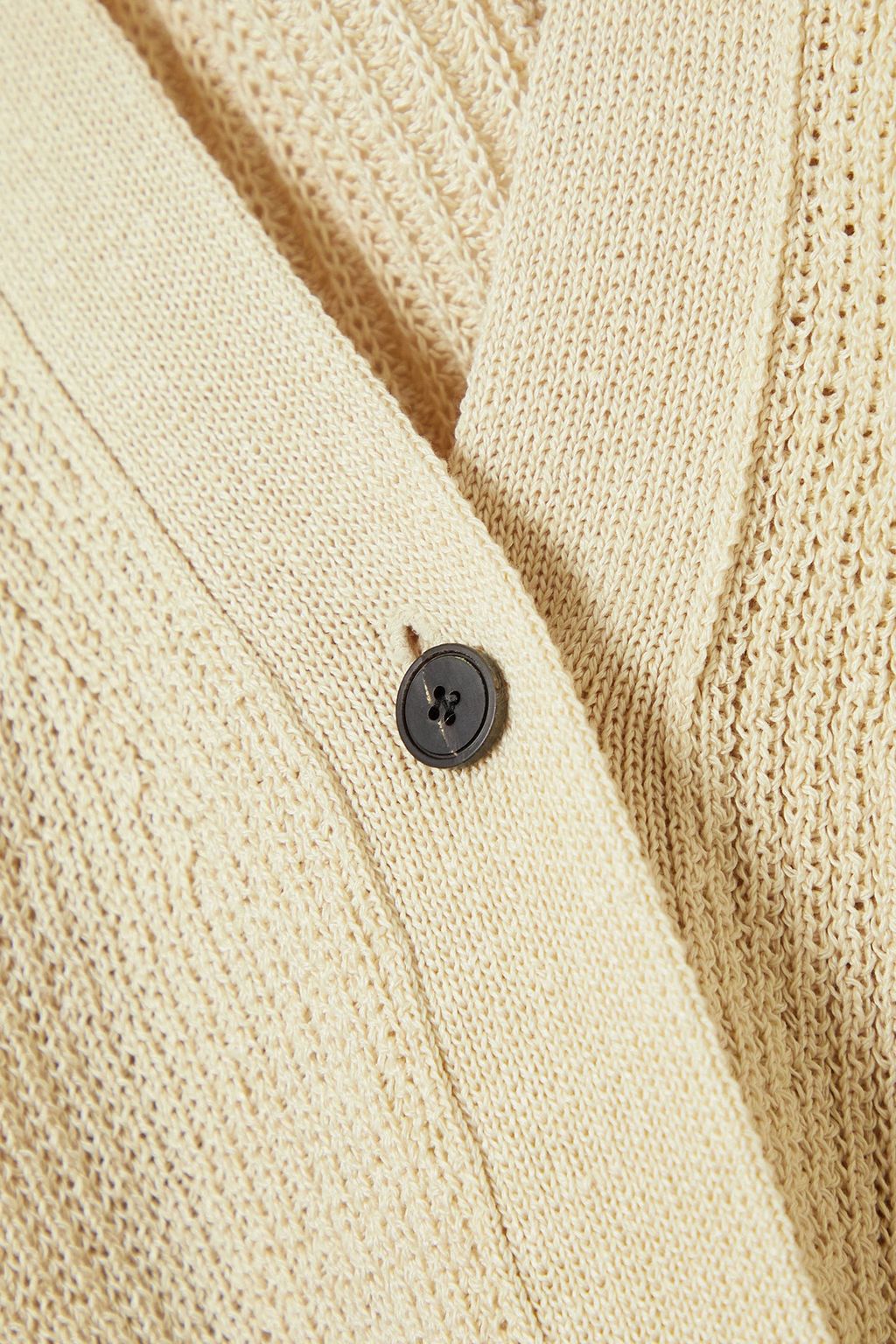 LE 17 SEPTEMBRE Ribbed linen-blend cardigan