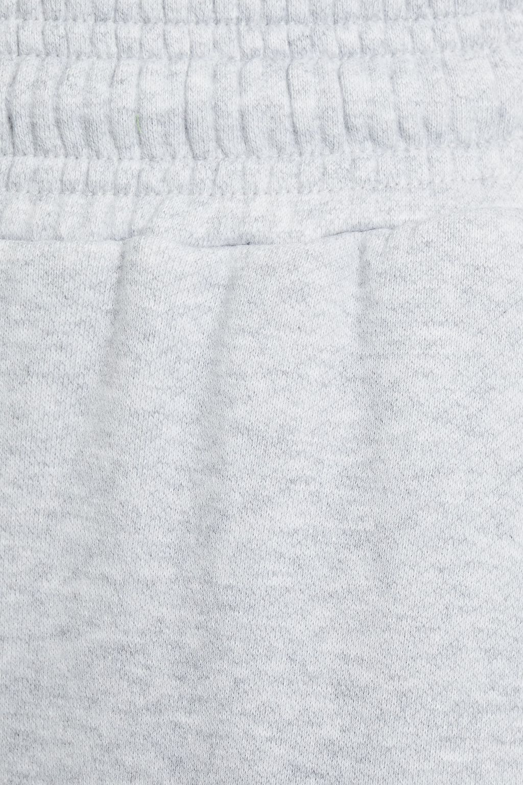 NINETY PERCENT Mélange organic French cotton-terry wide-leg pants