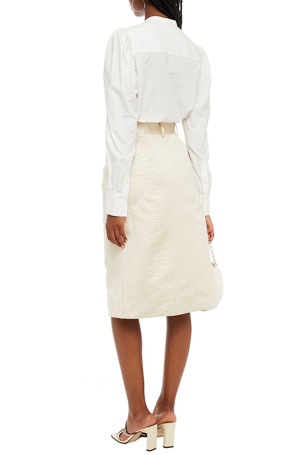 SEA Satin-jacquard skirt