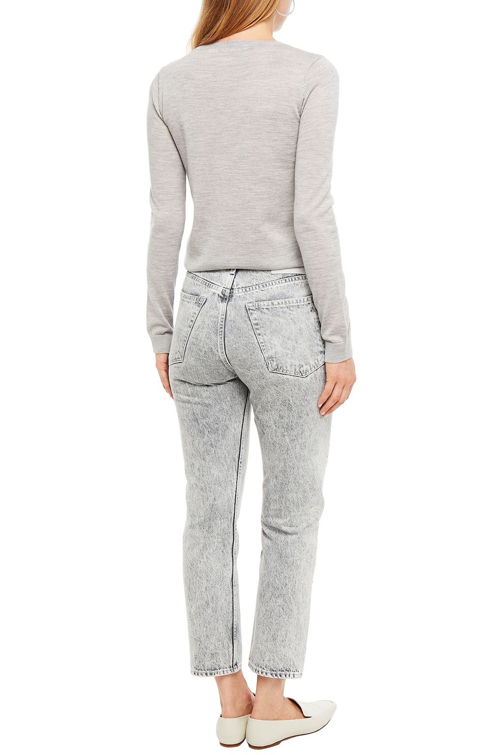 GESTUZ Mélange wool cardigan