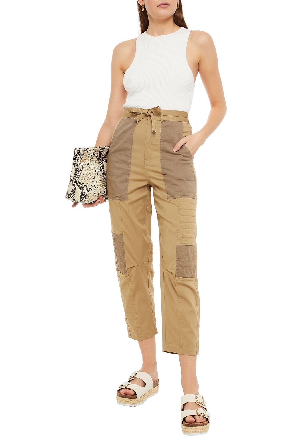 SEA Tula cotton-blend twill straight-leg pants
