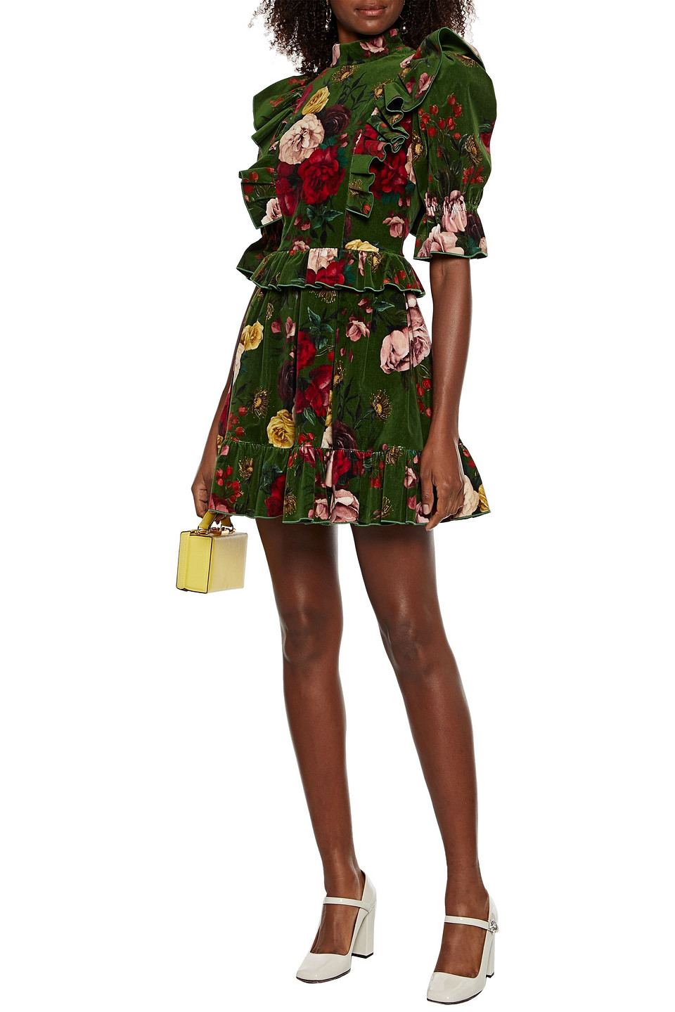 Dolce ☀ Gabbana Ruffled Floral-print ...