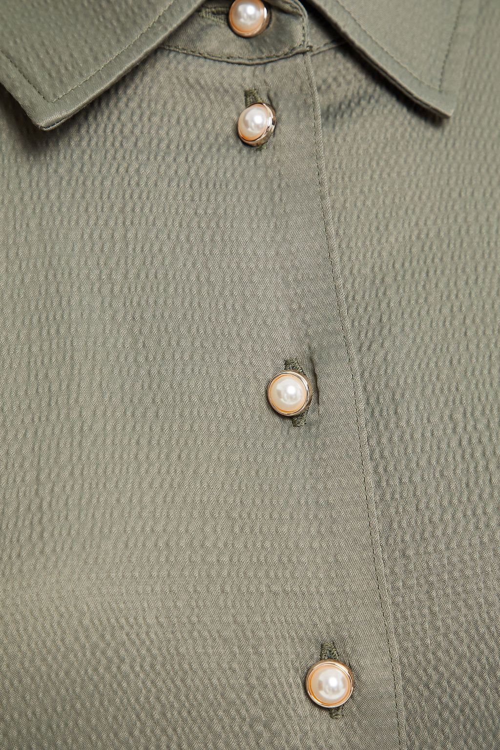 GESTUZ Hammered satin shirt