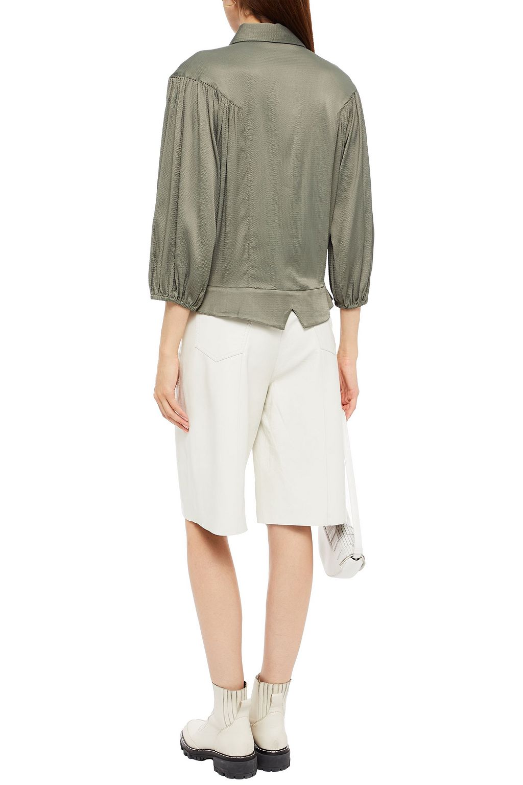 GESTUZ Hammered satin shirt
