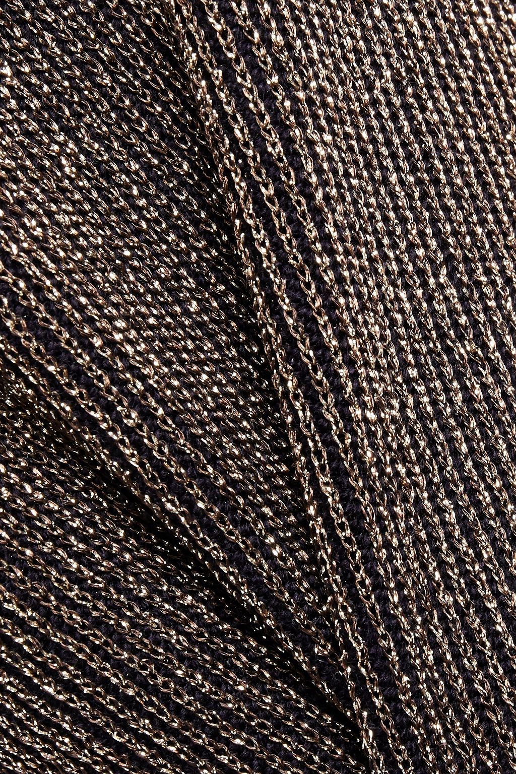 PS PAUL SMITH Metallic ribbed wool-blend top