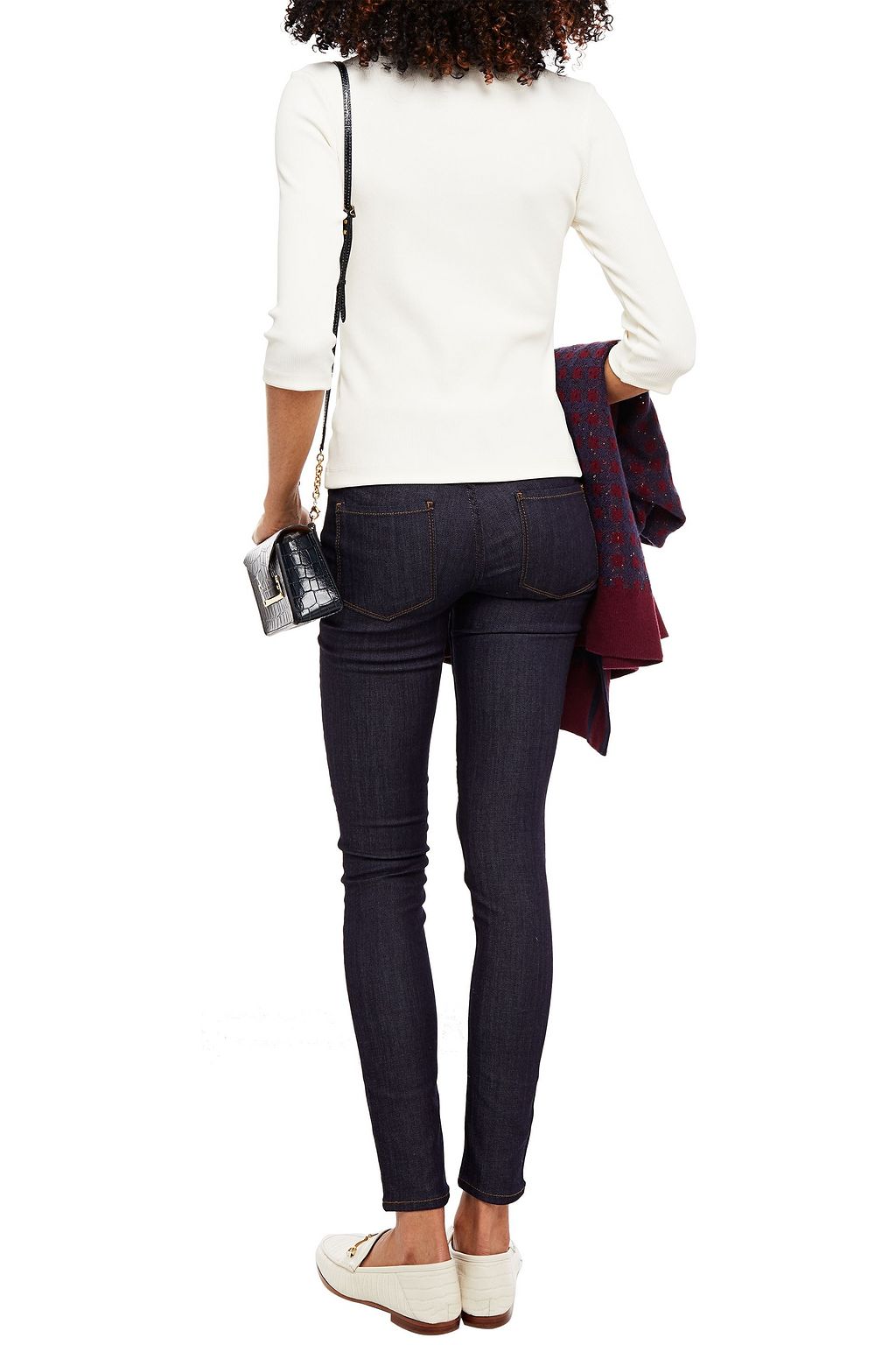 SANDRO Mid-rise skinny jeans