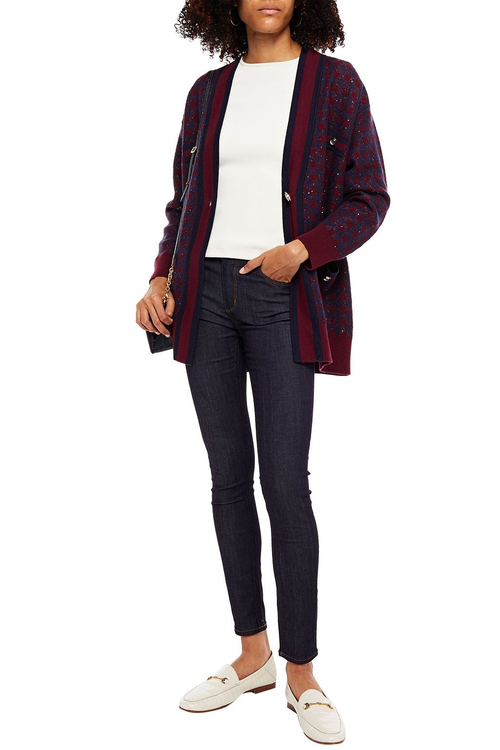 SANDRO Mid-rise skinny jeans