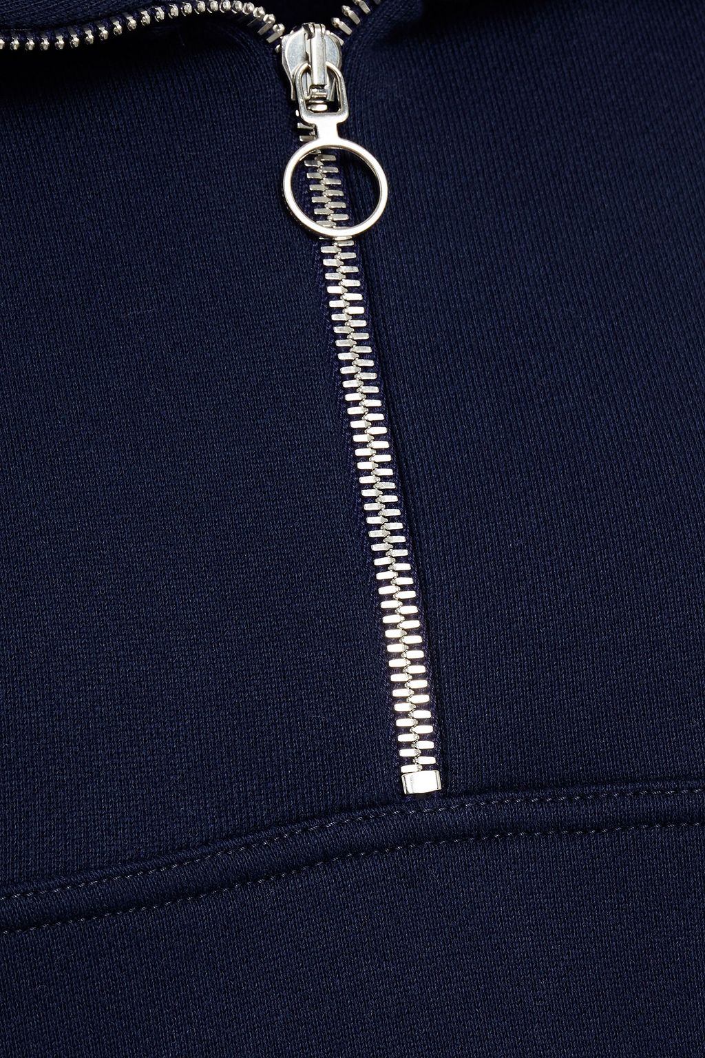 NINETY PERCENT French cotton terry half-zip sweatshirt