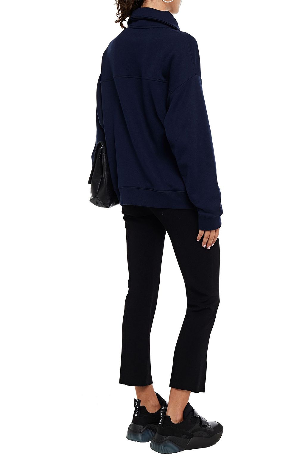 NINETY PERCENT French cotton terry half-zip sweatshirt