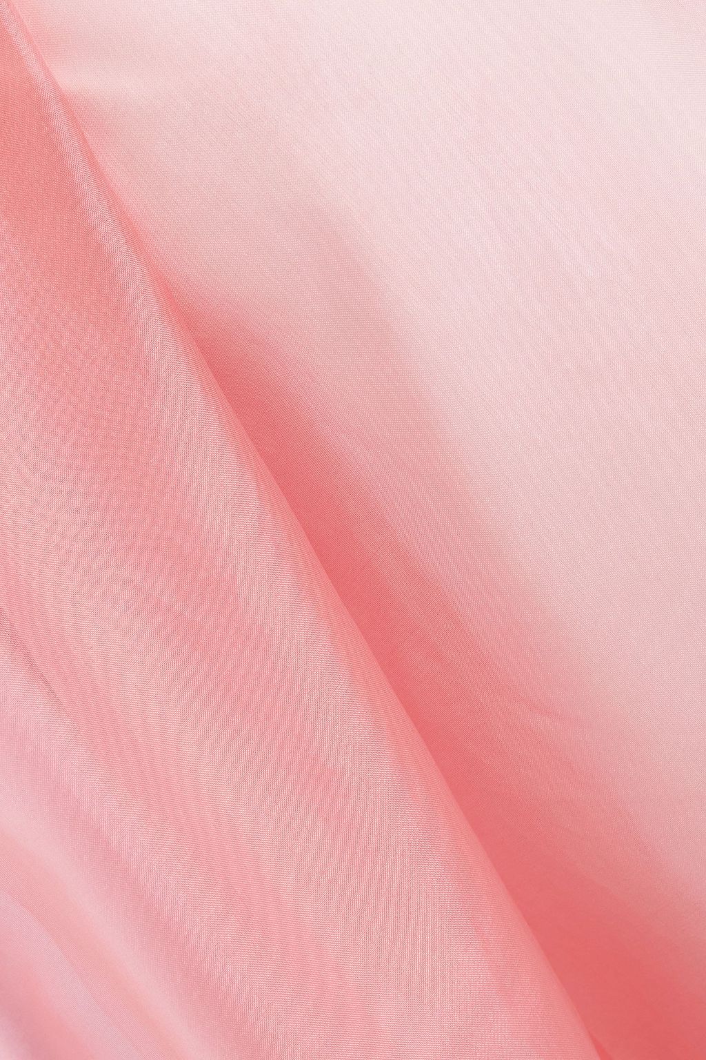 SEA Ruffled silk-organza and cotton-jersey top