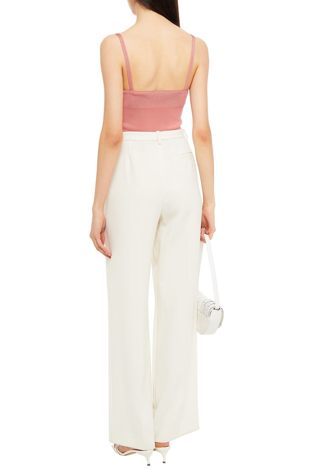 SANDRO Myles cropped jersey tank