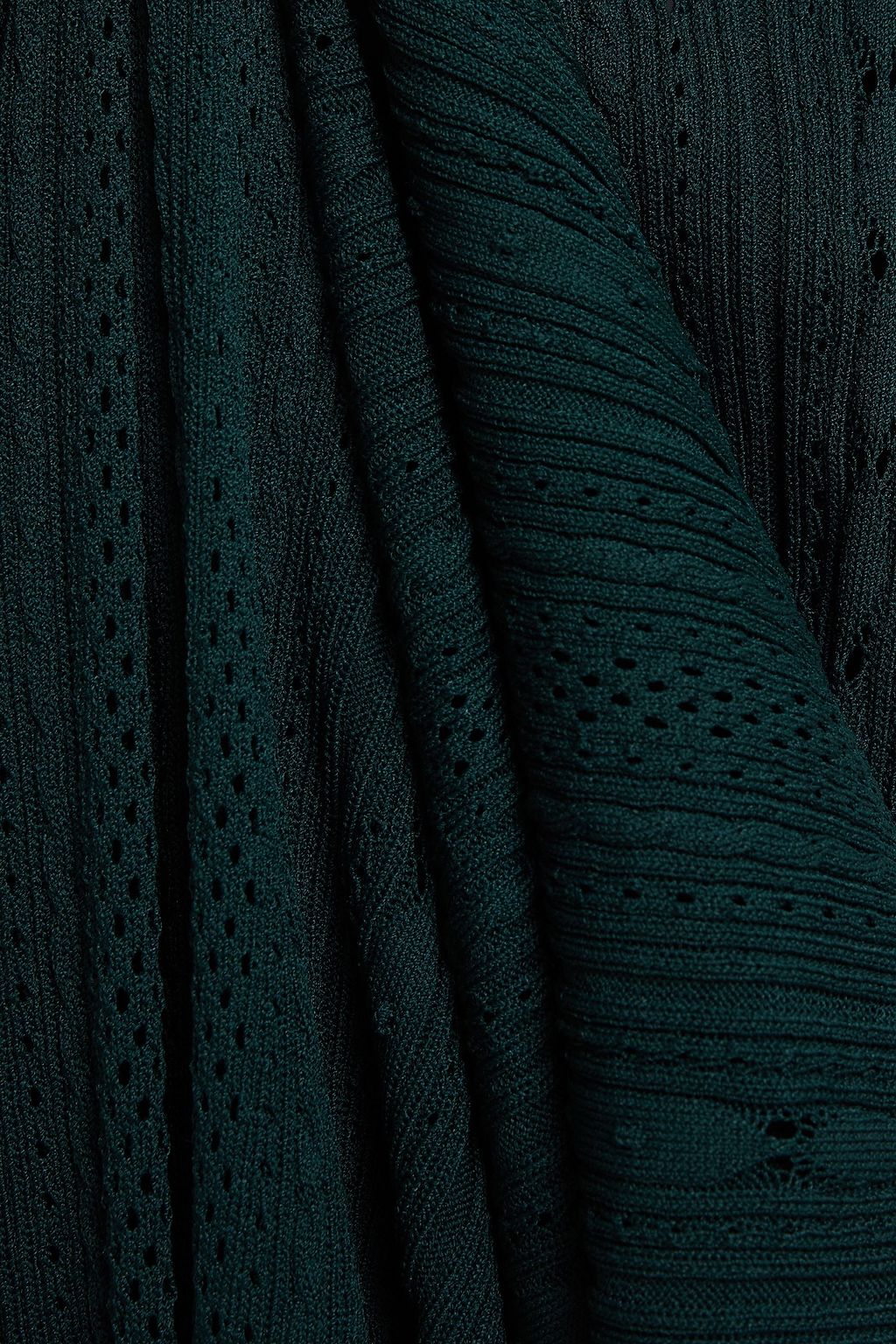 SANDRO Marly pointelle-knit midi dress