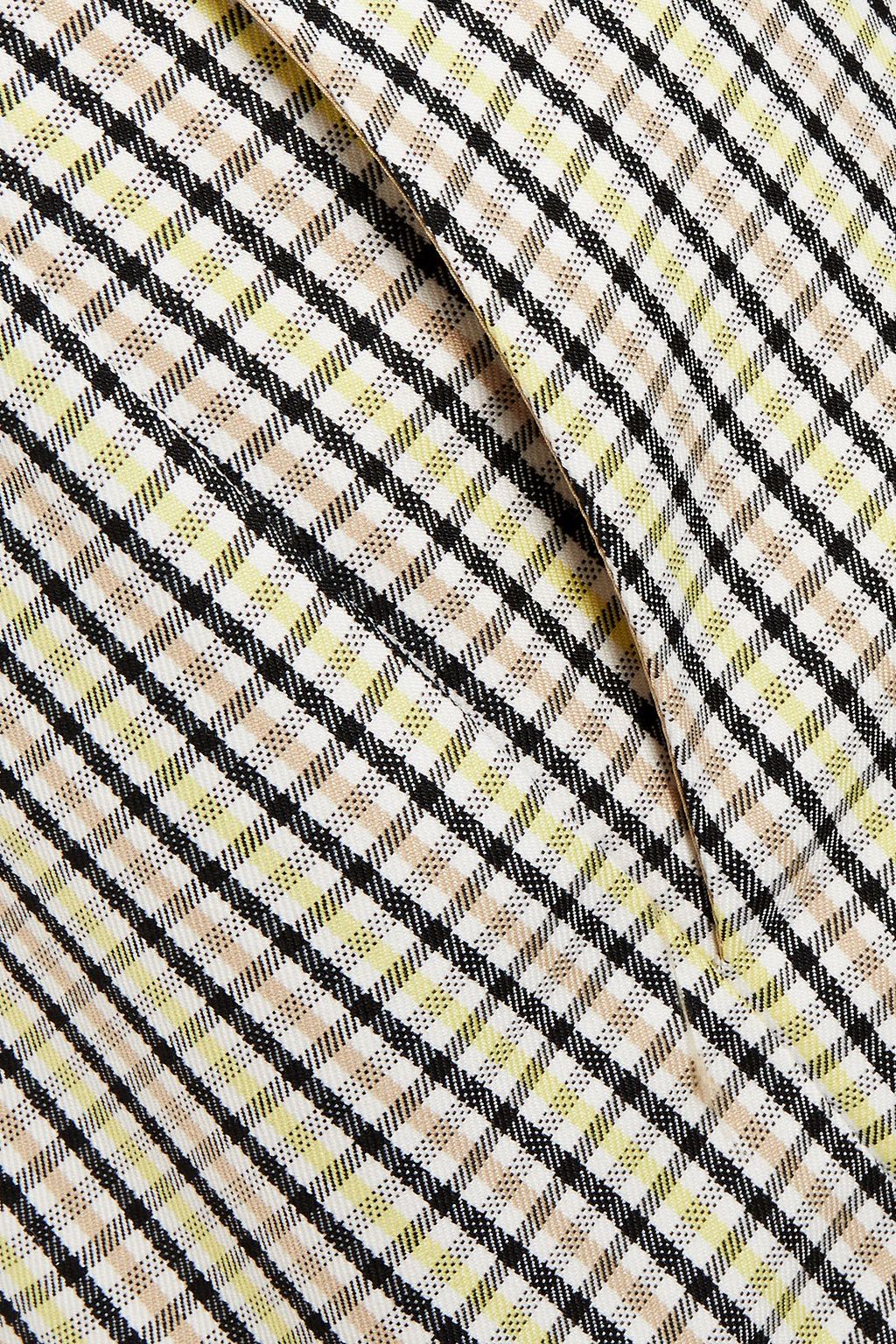 GESTUZ Checked woven straight-leg pants