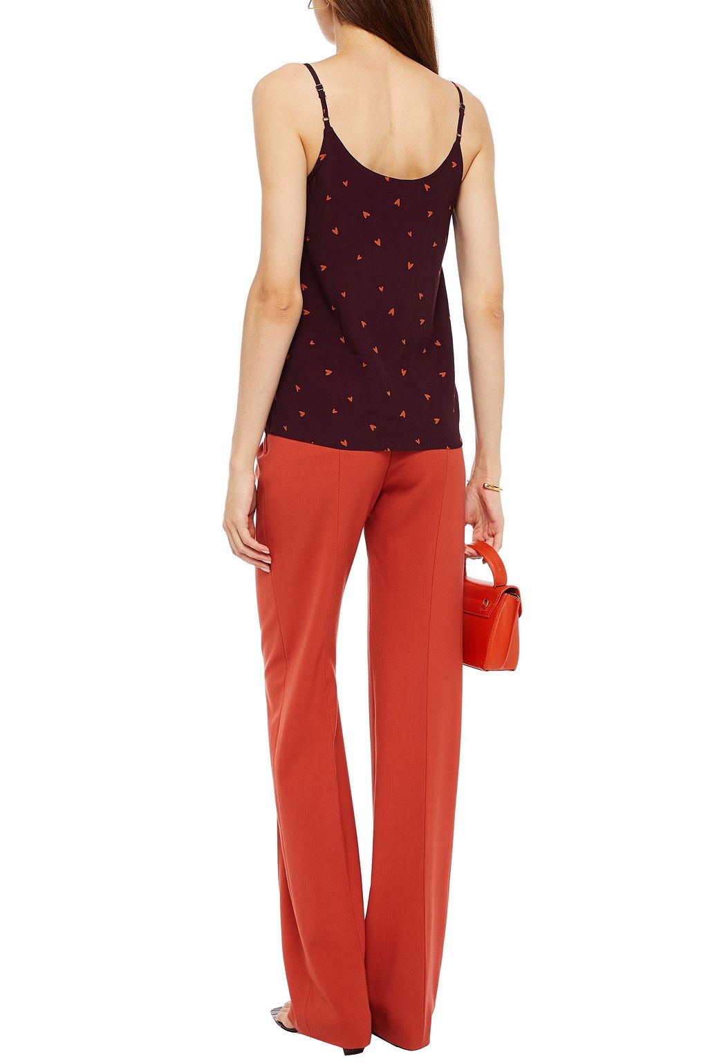 GESTUZ Printed crepe camisole