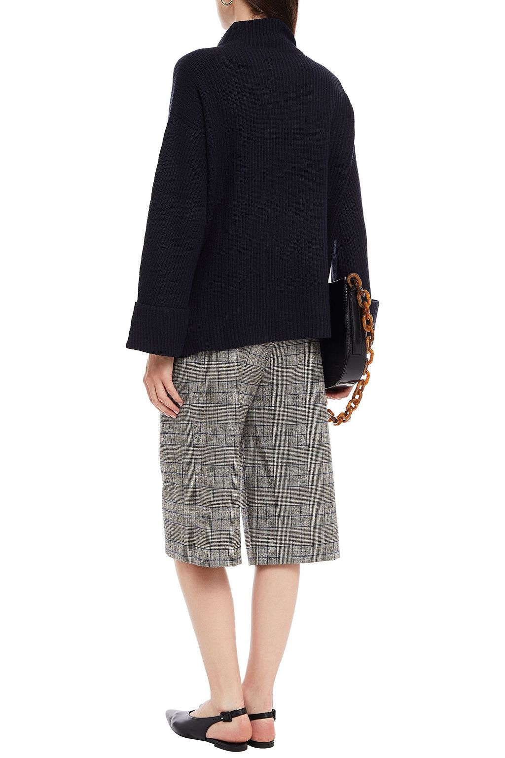 N.PEAL Ribbed cashmere turtleneck sweater