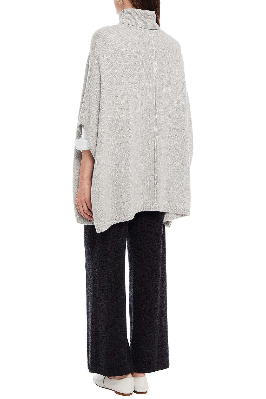 N.PEAL Mélange cashmere poncho