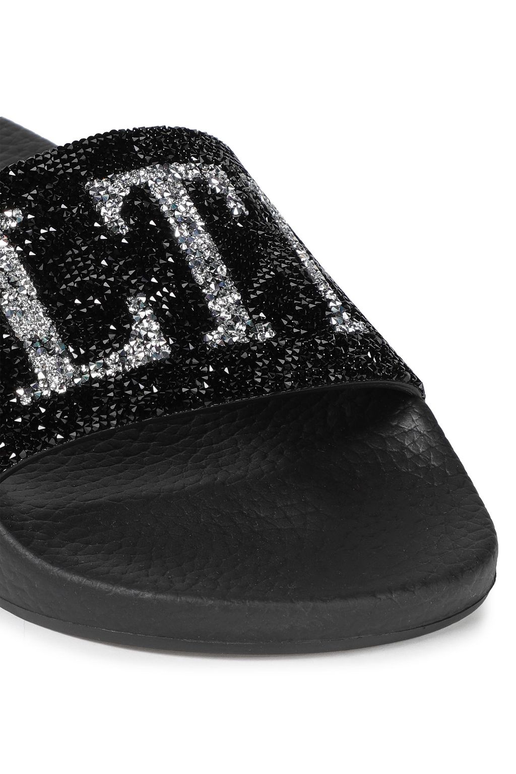 VALENTINO GARAVANI VLTN crystal-embellished rubber slides