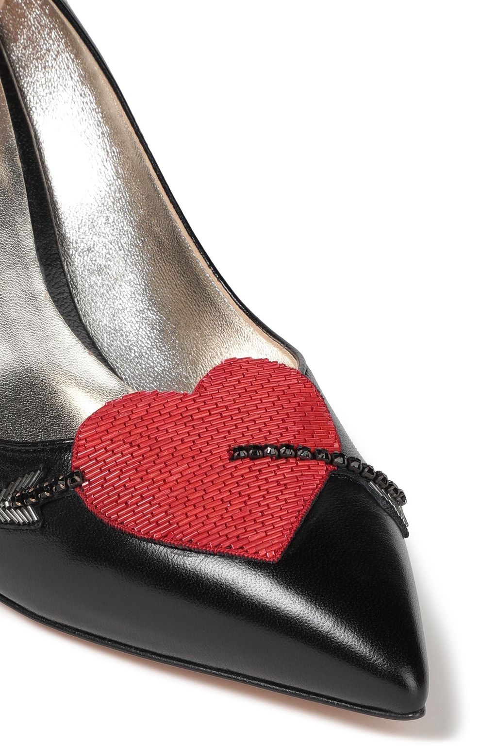VALENTINO GARAVANI Embellished leather pumps