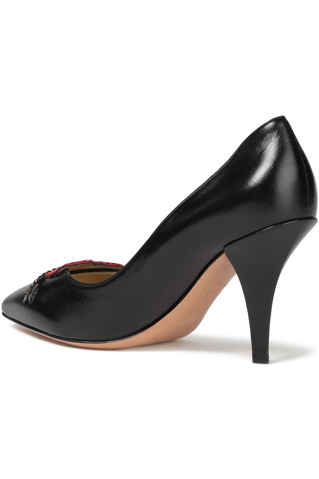 VALENTINO GARAVANI Embellished leather pumps