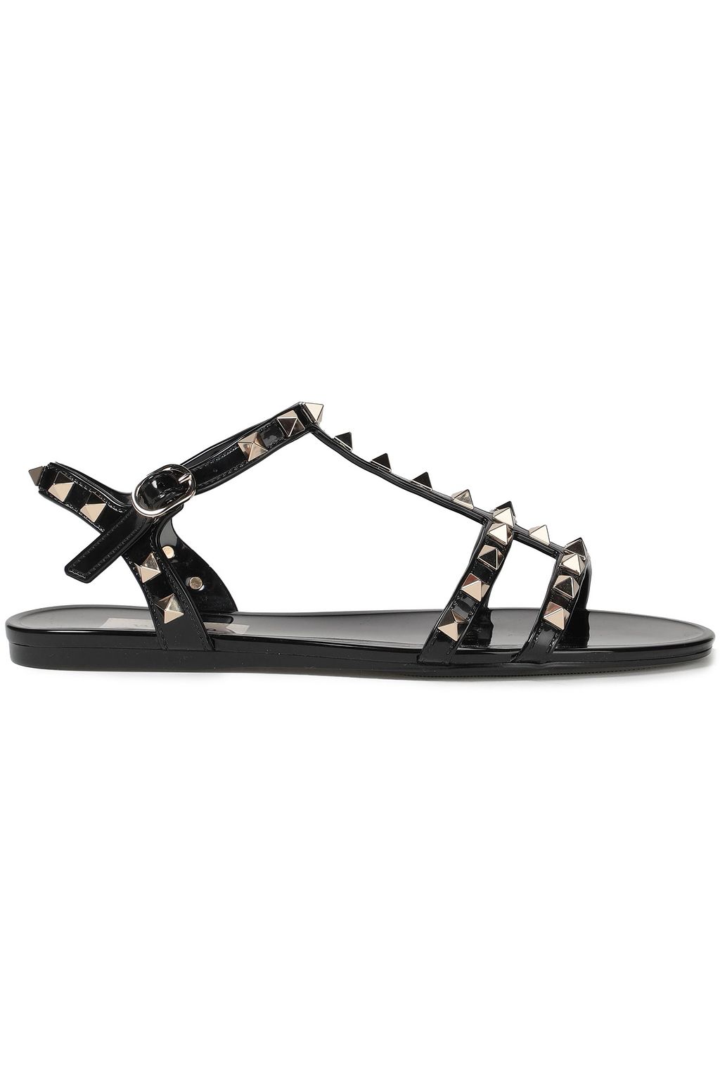 VALENTINO GARAVANI Rockstud rubber sandals | THE OUTNET