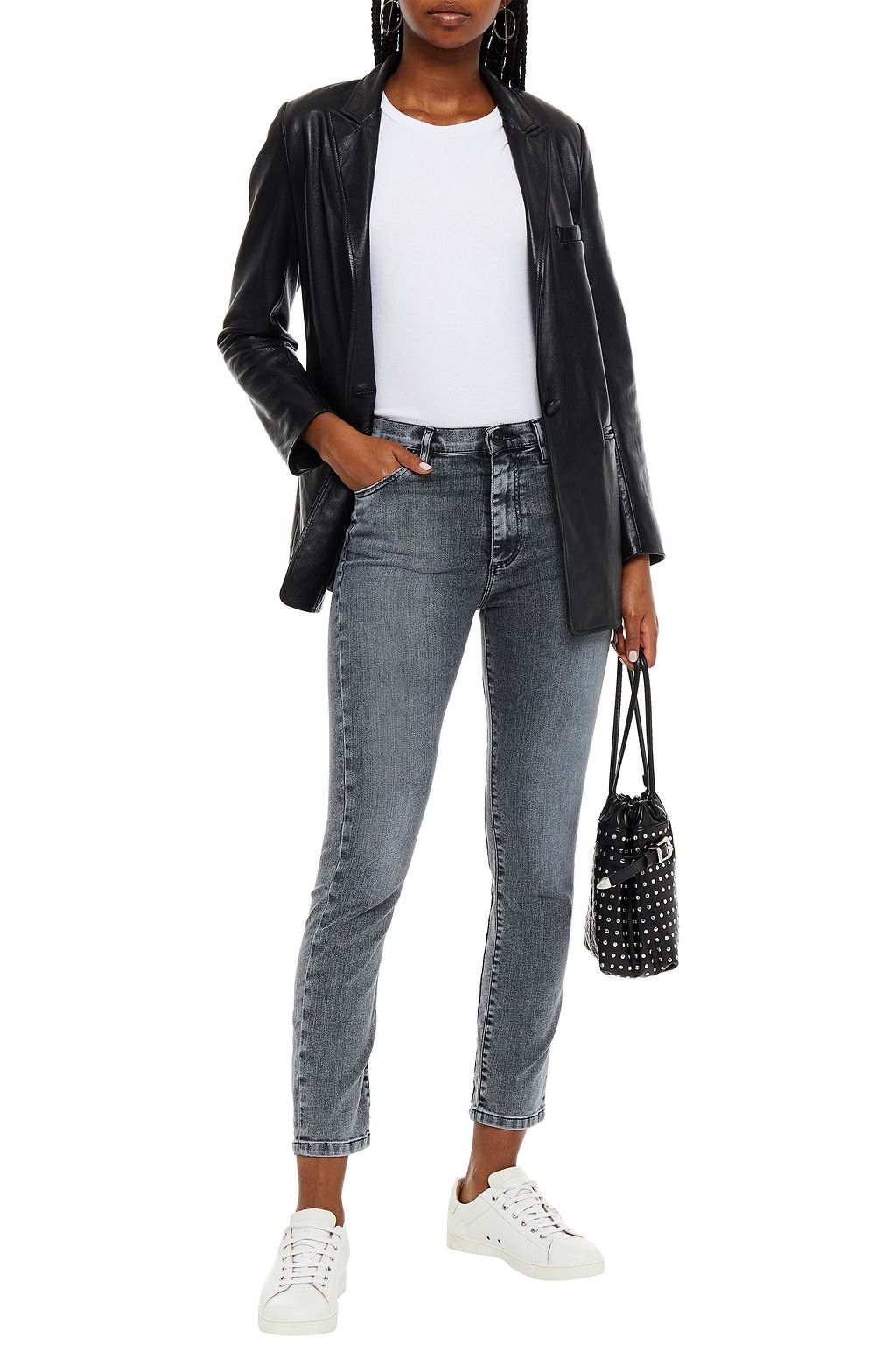 3X1 NYC Asha cropped high-rise skinny jeans