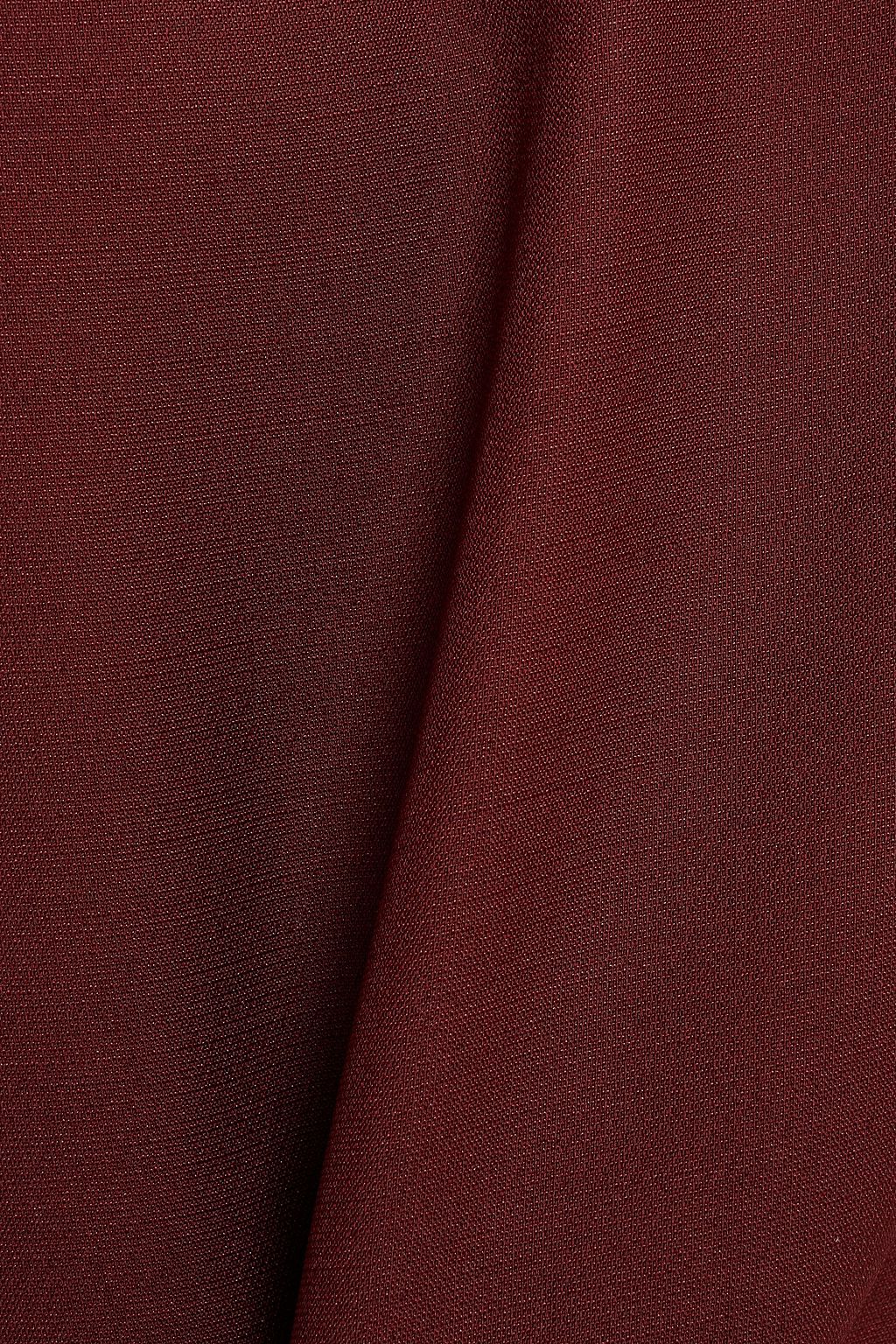 VALENTINO GARAVANI Scalloped wool and silk-blend crepe tunic